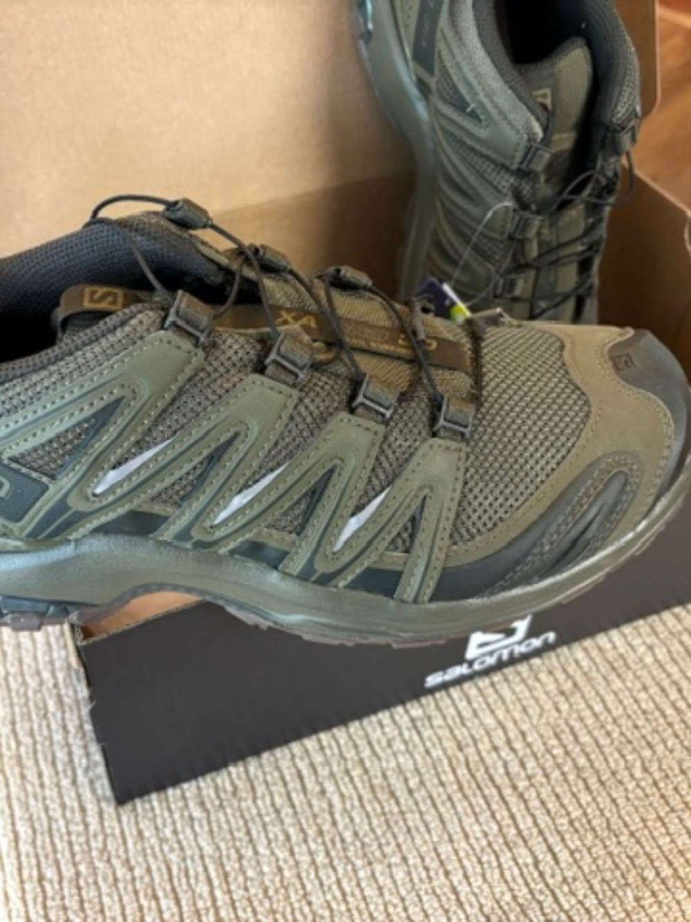 Salomon Olive Night shoes NIB Ortholite Comfort Foam insoles